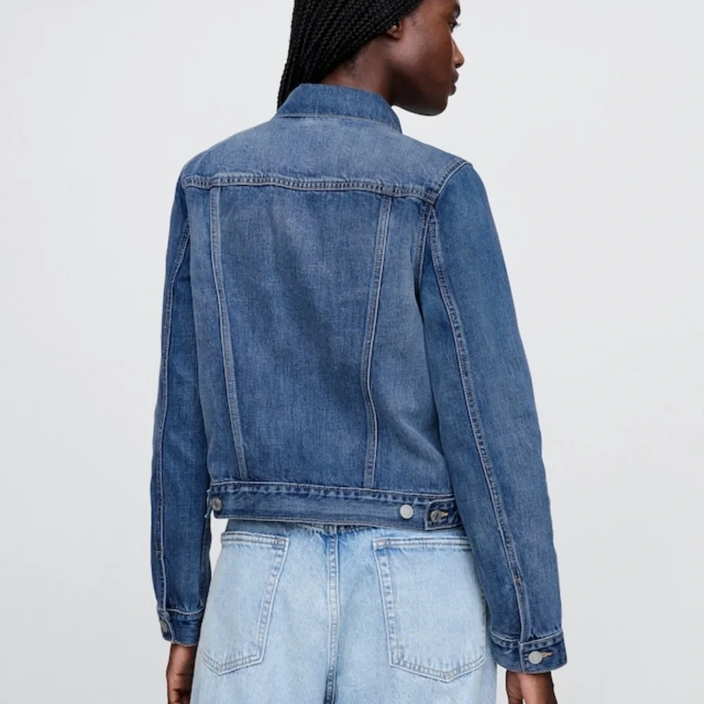 GAP Icon Denim Jacket - Medium Indigo, L - Picture 2 of 2